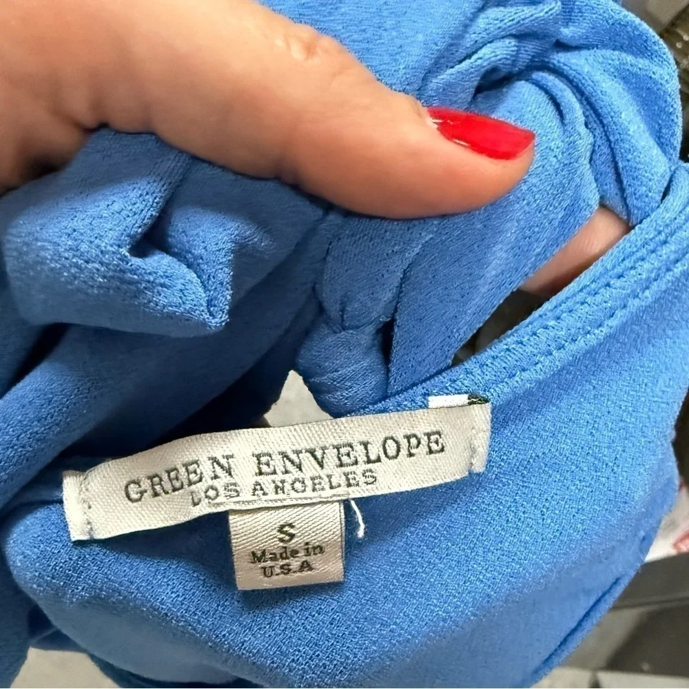 Green Envelope cover up dress blue - Picture 2 of 5